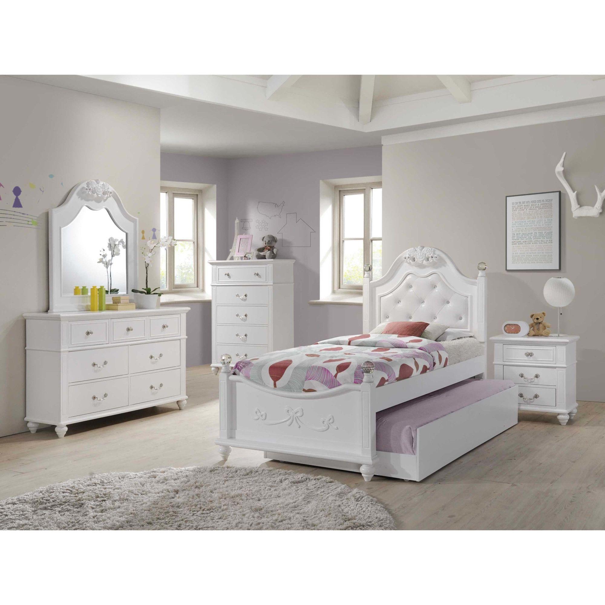 Rent to Own Elements International Twin Alana Bed w/Trundle, Chest